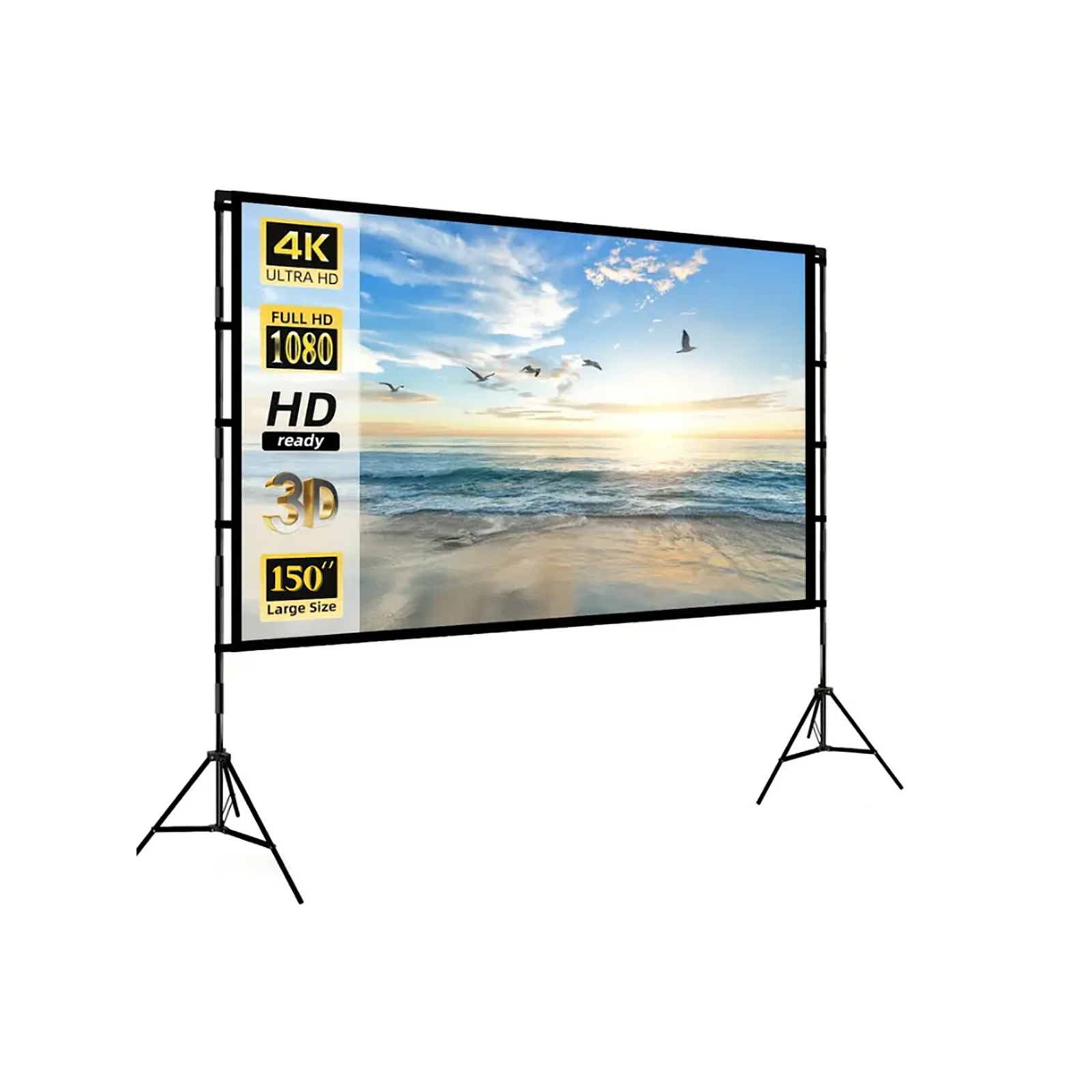 Hisense PULL DOWN SCREEN FOR HISENSE C1-LASER, COMPATIBLE WITH ANY PROJECTOR - 100"