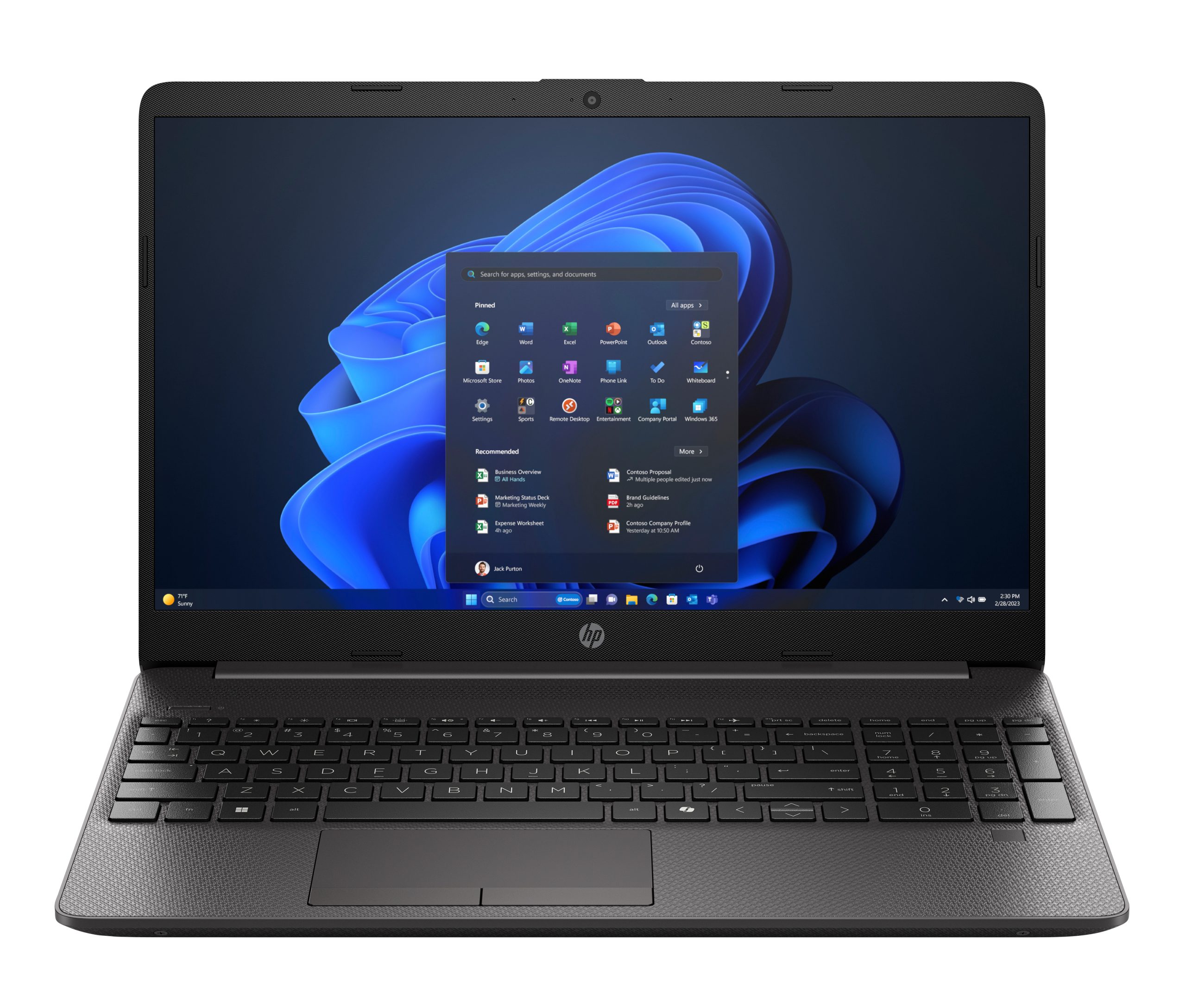 HP 250R G9 15.6IN CORE 3 100U 8GB 256GB W11P 1YW