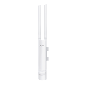 The TP Link EAP225-Outdoor AC1200 Wireless MU-MIMO Gigabit Access Point delivers high-speed dual-band Wi-Fi up to 1200 Mbps, ideal for dense environments and seamless indoor/outdoo