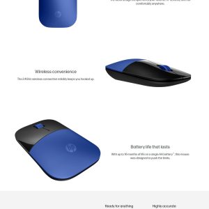 HP Z3700 Blue Wireless Mouse