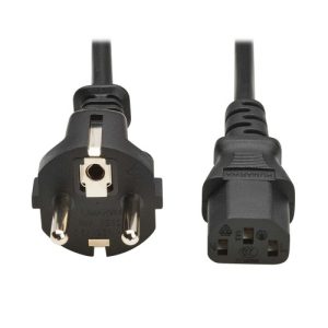 Eaton PDU Power Cord, C13 to Schuko (CEE 7/7) - 10A, 250V, H05VV-F, 2M, Black