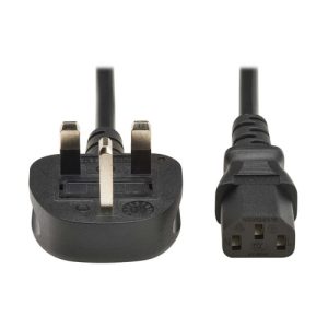 Eaton PDU Power Cord, C13 to BS1363 - 10A, 250V, H05VV-F, 1M (3.28 FT.), Black