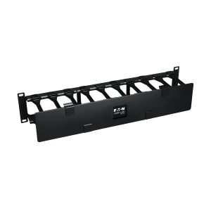 Eaton SmartRack 2U High Capacity Horizontal Cable Manager - Finger duct with dual-hinge cover