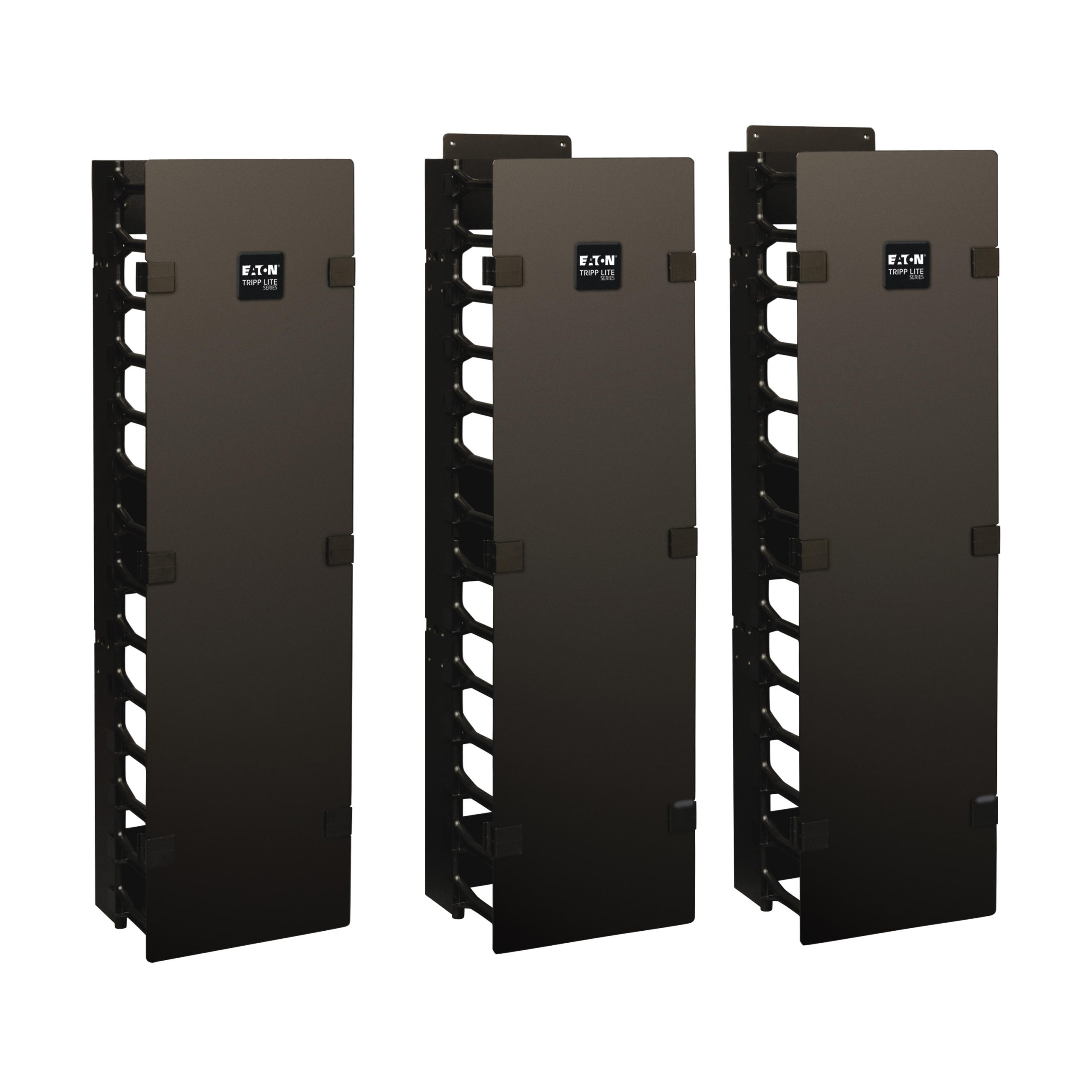 Eaton SmartRack 6-in. (15.24 cm) Wide High Capacity Vertical Cable Manager - Double finger duct with cover