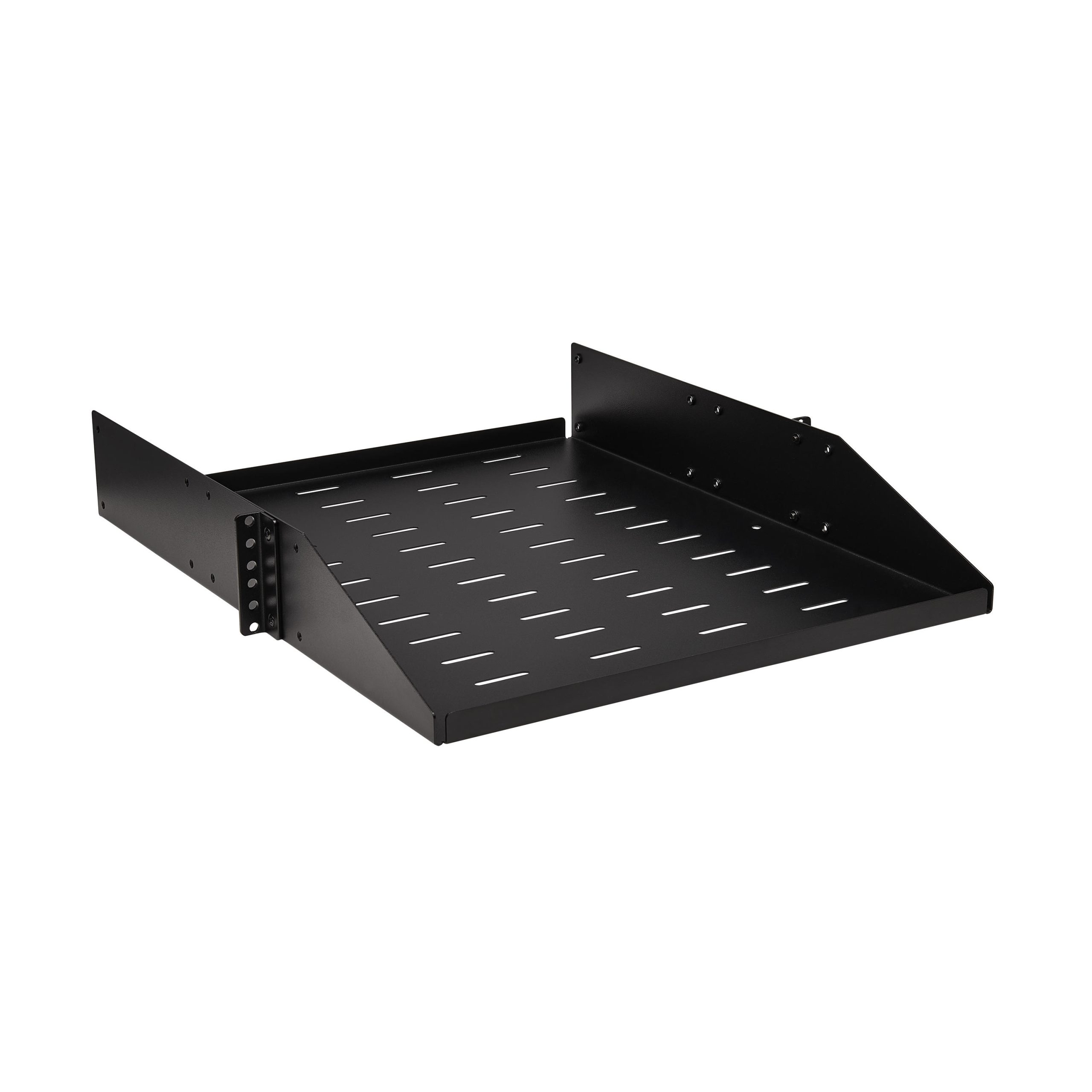 Eaton SmartRack Universal-Mount Steel Rack Shelf - 2U, Vented, 21.7 in. Deep, Holds up to 100 lb. (45 kg)