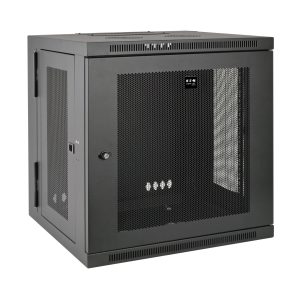 Eaton SmartRack 12U Low-Profile Switch-Depth Wall-Mount Small Rack Enclosure, Hinged Back