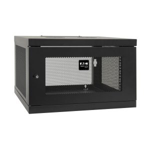 Eaton SmartRack 6U Low-Profile Switch-Depth Knock-Down Wall-Mount Mini Rack Enclosure