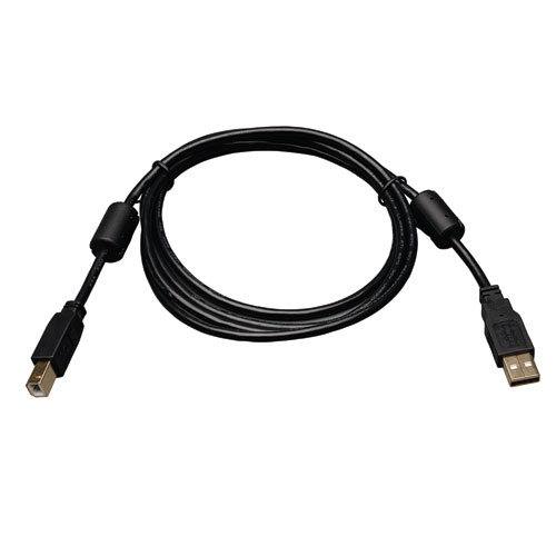 USB 2.0 A/B Cable with Ferrite Chokes (M/M), 6 ft. (1.83 m)