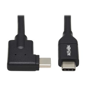 Eaton USB-C Cable (M/M) - USB 3.2 Gen 2 (10 Gbps), 5A (100W) Rating, Thunderbolt 3 Compatible, Right-Angle Plug, 1 m (3.3 ft.)