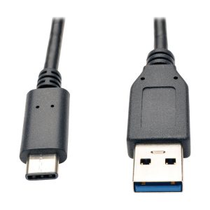 Eaton USB-C to USB-A Cable (M/M), USB 3.1 Gen 2 (10 Gbps), Thunderbolt 3 Compatible, 3 ft. (0.91 m)