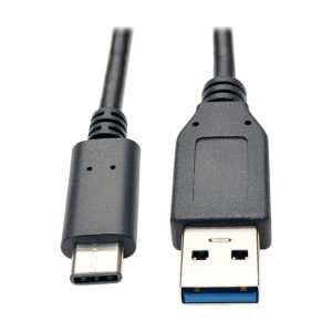 Eaton USB-C to USB-A Cable (M/M), USB 3.1 Gen 1 (5 Gbps), Thunderbolt 3 Compatible, 3 ft. (0.91 m)