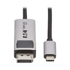 Eaton USB-C to DisplayPort Active Adapter Cable (M/M) - 8K 60 Hz, 4K 144 Hz, HDR, 4:4:4, HDCP 2.3, Black, 3 ft. (0.9 m)