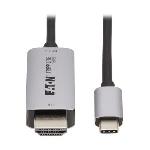 Eaton USB-C to HDMI Active Adapter Cable (M/M) - 8K 60 Hz, 4K 144 Hz, HDR, 4:4:4, HDCP 2.3, Black, 3 ft. (0.9 m)