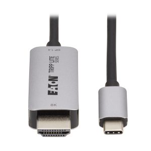 Eaton USB-C to HDMI Active Adapter Cable (M/M) - 8K 60 Hz, 4K 144 Hz, HDR, 4:4:4, HDCP 2.3, Black, 6 ft. (1.8 m)
