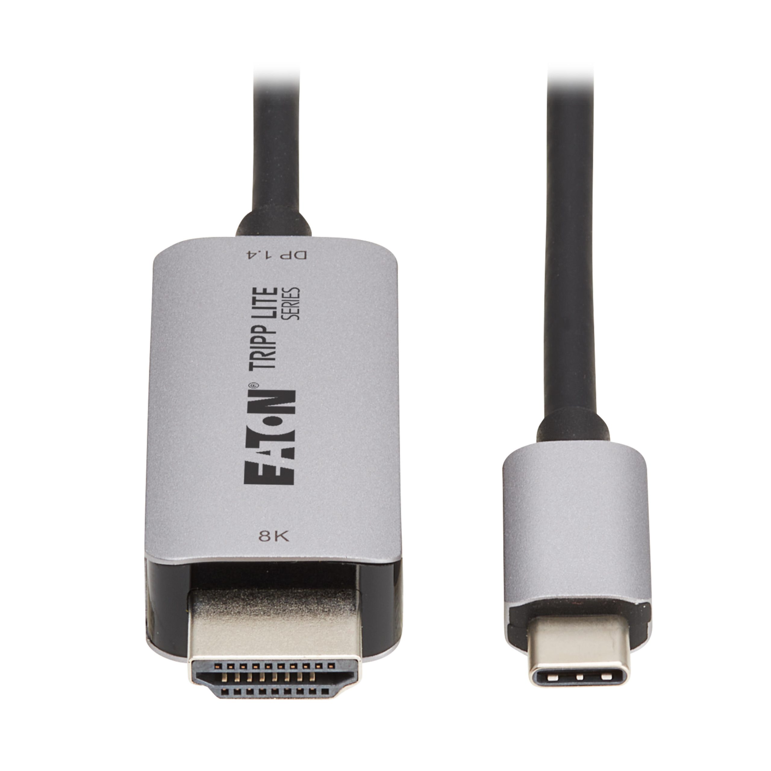 Eaton USB-C to HDMI Active Adapter Cable (M/M) - 8K 60 Hz, 4K 144 Hz, HDR, 4:4:4, HDCP 2.3, Black, 6 ft. (1.8 m)