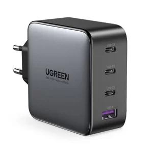 Logitech & Acces UGREEN 4 PORT GAN 100W PD WALL CHARGER-BLACK