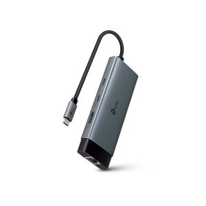 TP-Link USB TYPE-C Hub - 6 in 1 USB-C Hub, 4K at 60Hz HDMI, 1Gbps Ethernet, 100W Power Delivery, 1 x USB-C Data Port, 2 x USB-A Data Ports, 5Gbps SuperSpeed Data Transfer, 100W Fas