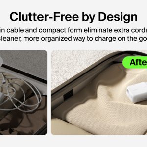Belkin - BoostCharge Dual - USB-C 67 Watt Wall Charger With Rectractable USB-C Cable - White