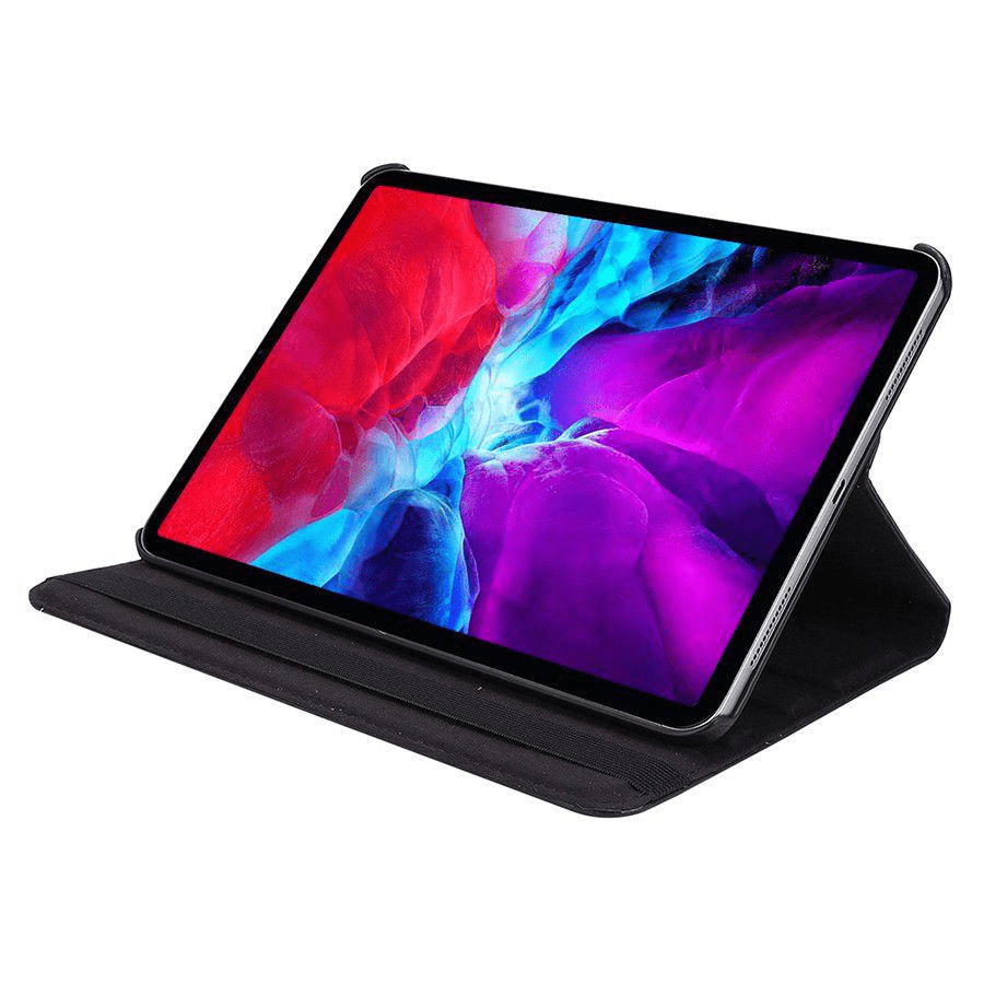 Tuff-Luv - Rotating Case for Apple iPad Pro 12.9" 2020/2021/2022/2023 and for iPad Air 13-inch (M2) - Black - 1 Year Warranty