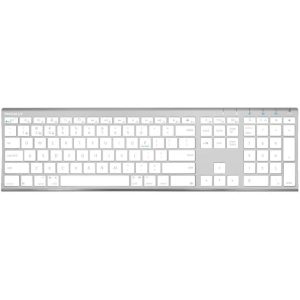 Macally - Rechargeable Bluetooth Keyboard and Mouse for Mac - Silver - An Essential Duo for Mac: Our mac keyboard and mouse offers enhanced aesthetics to compliment your workspace while providing you with convenient features necessary for daily tasks or web browsing.