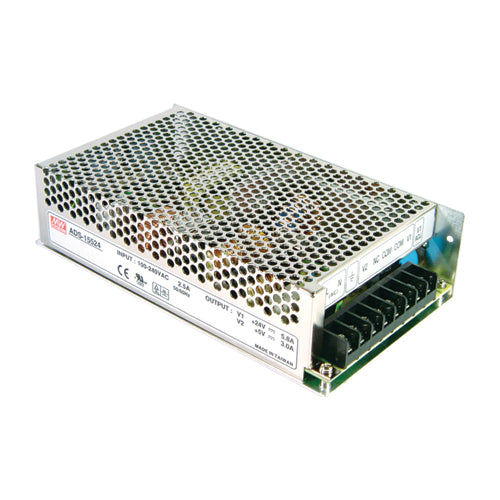 Input 100-240VAC, Output: 53V (2.7A), 220VAC in, 48VDC out