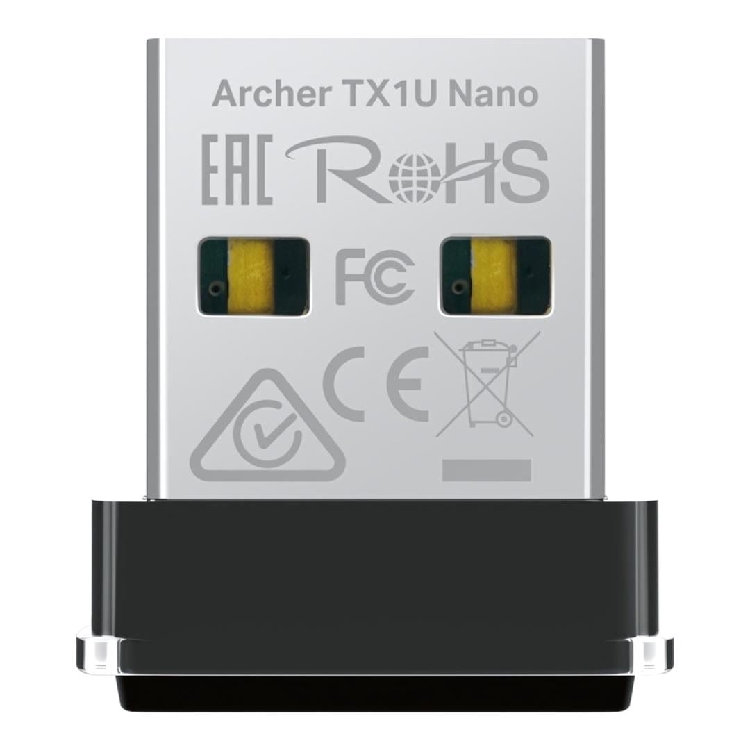 TP-Link AX300 Nano Wi-Fi 6 Wireless USB Adapter - USB 2.0 Interface, IEEE 802.11 b/g/n/ax 2.4 GHz Wireless Standards, 1 x Internal Antenna, WEP, WPA-PSK/WPA2-PSK Wireless Security,