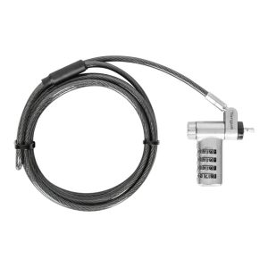 Targus - Ultimate 3-in-1 Combination Cable Lock (for all devices) T-Bar/Wedge/Nano (Meaning 1 solution for all enviroments - fits HP Nano Slot/Dell Wedge Slot and Standard T-Bar (Older Slot) - 2 Year Warranty (Please confirm notebook model with FF team - to confirm fit - we will not take back incorrect locks - due to wrong information from reseller)