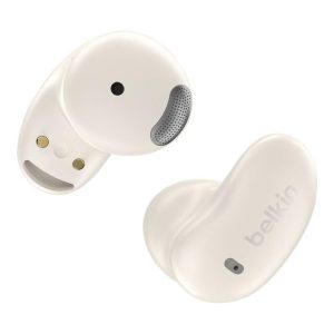 Belkin - SoundForm - Anywhere Wireless Earbuds, Bluetooth Earphones with Long-Lasting Comfort, IPX4 Waterproof Lightweight Earbuds for iPhone, iPad, Tablet, Laptop, Biking, Running & More - White