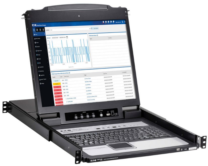 Eaton 16Port IP KVM with 19" LCD Console, French version