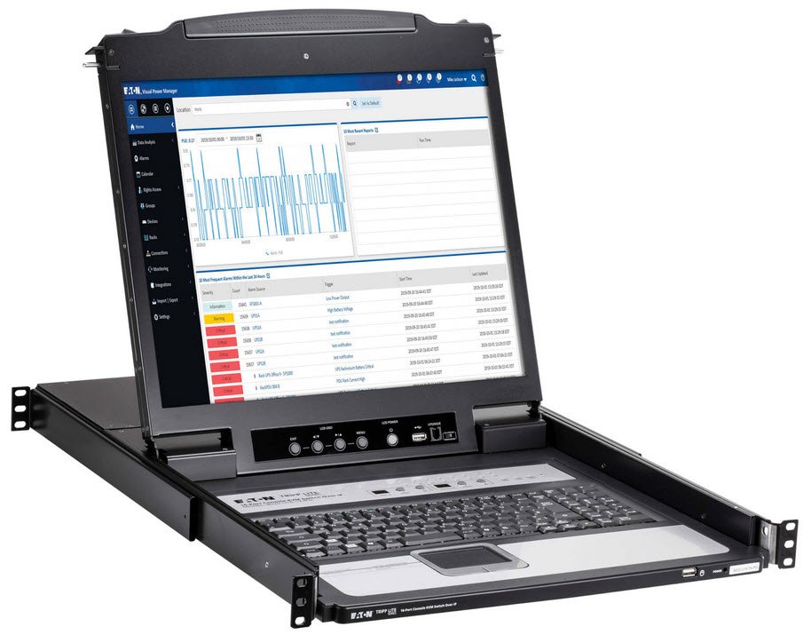 Eaton 16Port IP KVM with 19" LCD Console, German version