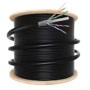 The NETIX CAT6 305M Outdoor Network Cable - designed for robust outdoor use, featuring a durable construction with a UV-resistant jacket to withstand external elements. It is suita