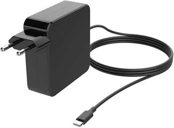 UniQue Universal Generic Replacement TypeC Notebook Charger - AC 100V to 240V at 50/60Hz Input Voltage, 65W Total Output Power, 20V at 3.25A, 15V at 3A, 12V at 3A, 9V at 3A, 5V at