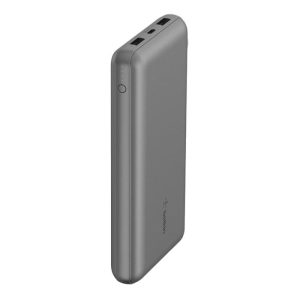 Belkin - BoostCharge 20 000 Mah Power Bank with USB-C 15 Watt - Dual USB-A 15cm USB-A to C Cable - Space Grey