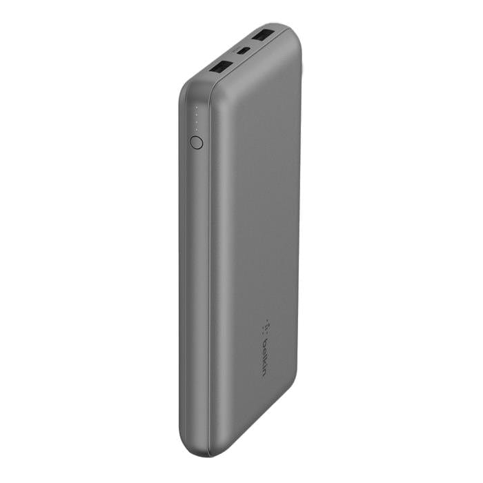 Belkin - BoostCharge 20 000 Mah Power Bank with USB-C 15 Watt - Dual USB-A 15cm USB-A to C Cable - Space Grey