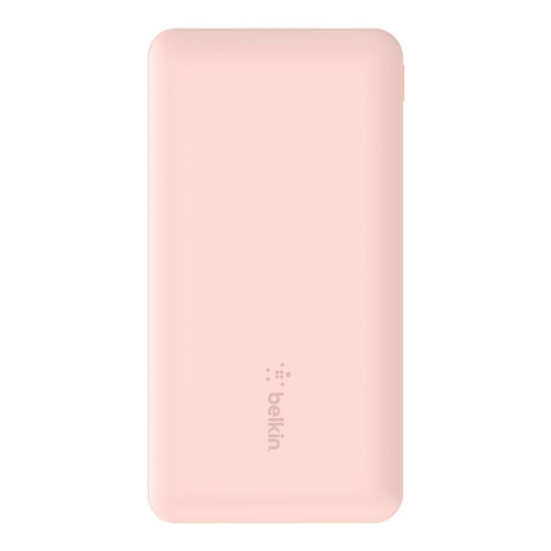 Belkin - BoostCharge 20 000 Mah Power Bank with USB-C 15 Watt - Dual USB-A 15cm USB-A to C Cable - Pink