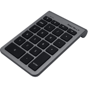 Macally - 22 Key Bluetooth Numeric Keypad for Mac or Windows - (Premium Product - Aluminium Finish - High Quality) - Premium Brand - 2 Year Warranty