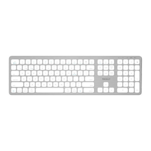 Macally - Slim Full Size Bluetooth Wireless Keyboard - US English (icasa TA-2022/1652) ncludes Numeric Keypad - Premium Brand! - Premium Brand - 2 Year Warranty (works ON Mac and Windows) - The Macally Btwkeymb is a stylish Bluetooth wireless keyboard with a brushed stainless steel finish and concave keycap design, especially designed for Mac.