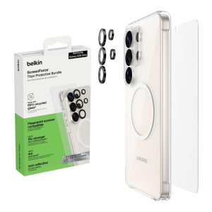 Belkin - 3 in 1 - Protection - Includes: Clear Case + Screen Protector + Lens Cover - Compatible with Samsung S26 Ultra