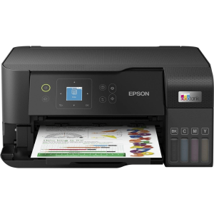Epson EcoTank L3560 3-in-1 with Wi-Fi Direct Printer with LCD screen,; Print, Copy & Scan; Includes ink in the box for 6600 pages black and 5900 pages in colour; 33pm black and 20