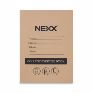 Nexx A4 College Exercise Book Unruled book 72 page ( Pack of 5 ) , Retail Packaging, No Warranty