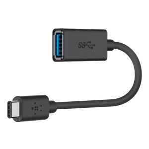 Belkin - USB-C Male to USB-A Female Adapter - 5Gbps data transfer rate - Black