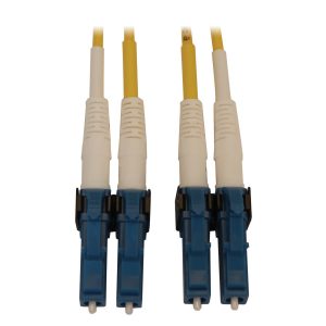 Eaton 400G Duplex Singlemode 9/125 OS2 Switchable Fiber Optic Cable (LC/UPC M/M), LSZH, Yellow, 10 m (32.8 ft.)