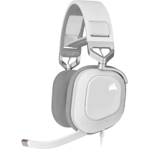 Corsair HS80 RGB USB Wired Over-Ear Gaming Headset — White