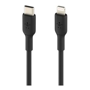 Belkin - BoostCharge USB-C to Lightning Cable - 1 Meter - Black