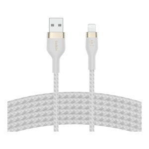 Belkin - BoostCharge Braided USB-A to Lightning Cable - 3 Meters - White