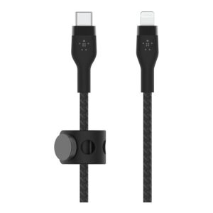 Belkin - BoostCharge Pro Flex - USB-C to Lightning Cable - 2 Meters - Black