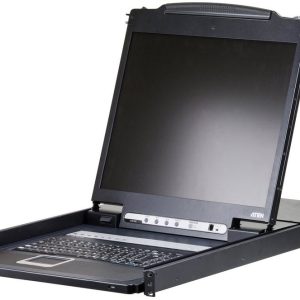 ATEN 8P PS/2-USB VGA 19'' LCD KVM Switch W/(USA KB/SPKB)/W/(US/EU) CORD