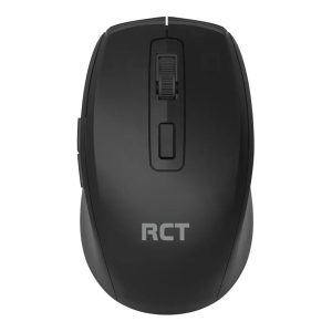 RCT 2.4GHz Wireless Optical Mouse | 6-Button | Silent Click | Adjustable DPI (800/1200/1600) | USB Receiver | Black