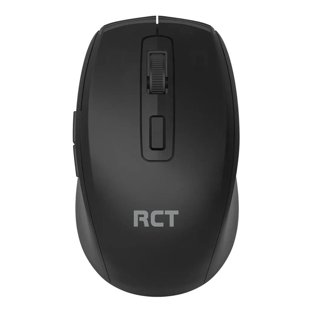 RCT 2.4GHz Wireless Optical Mouse | 6-Button | Silent Click | Adjustable DPI (800/1200/1600) | USB Receiver | Black