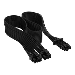 Corsair Premium Individually Sleeved 12+4pin PCIe Gen 5 12V-2x6 600W cable; Type 4; BLACK.